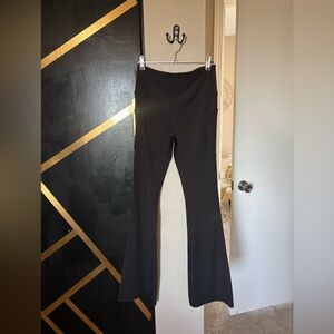 Womens Vital Life Black Active Flared Leggings